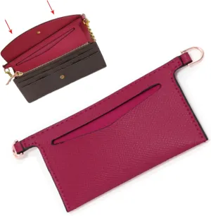 Lckaey purse accessories kit for emilie wallet -Bag accessories, lining bags, organizer inserts 3015-Fuchsia