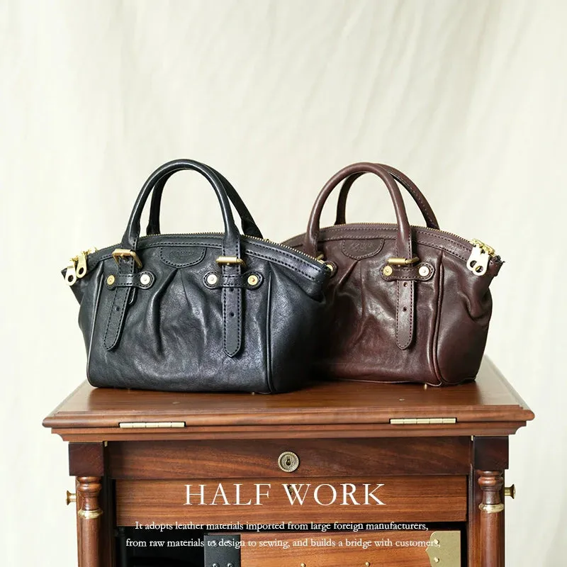 Leather Dumpling Handbag