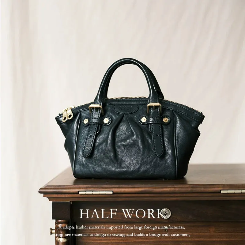 Leather Dumpling Handbag