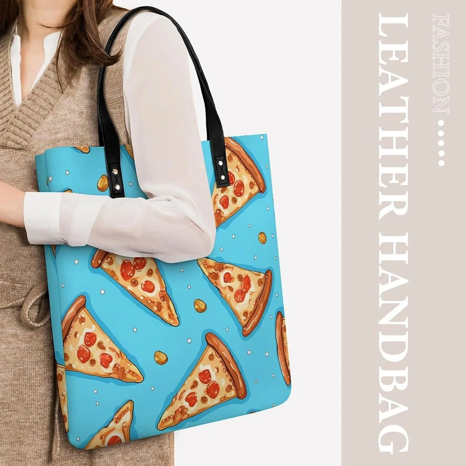 Leather Handbag for Women Tote Bag with Magnetic Buckle Rocks And Pebbles Crossbody Bag Shoulder Bags