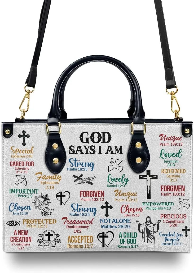 Leather Handbags For Women - Bible Bags, Religious Bag - Christian Gifts For Women - Mothers Day Gifts