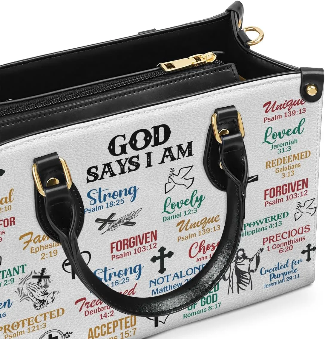 Leather Handbags For Women - Bible Bags, Religious Bag - Christian Gifts For Women - Mothers Day Gifts