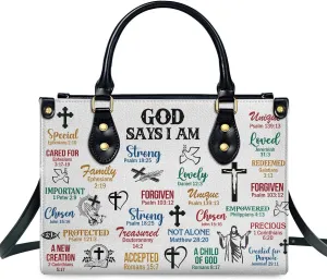 Leather Handbags For Women - Bible Bags, Religious Bag - Christian Gifts For Women - Mothers Day Gifts