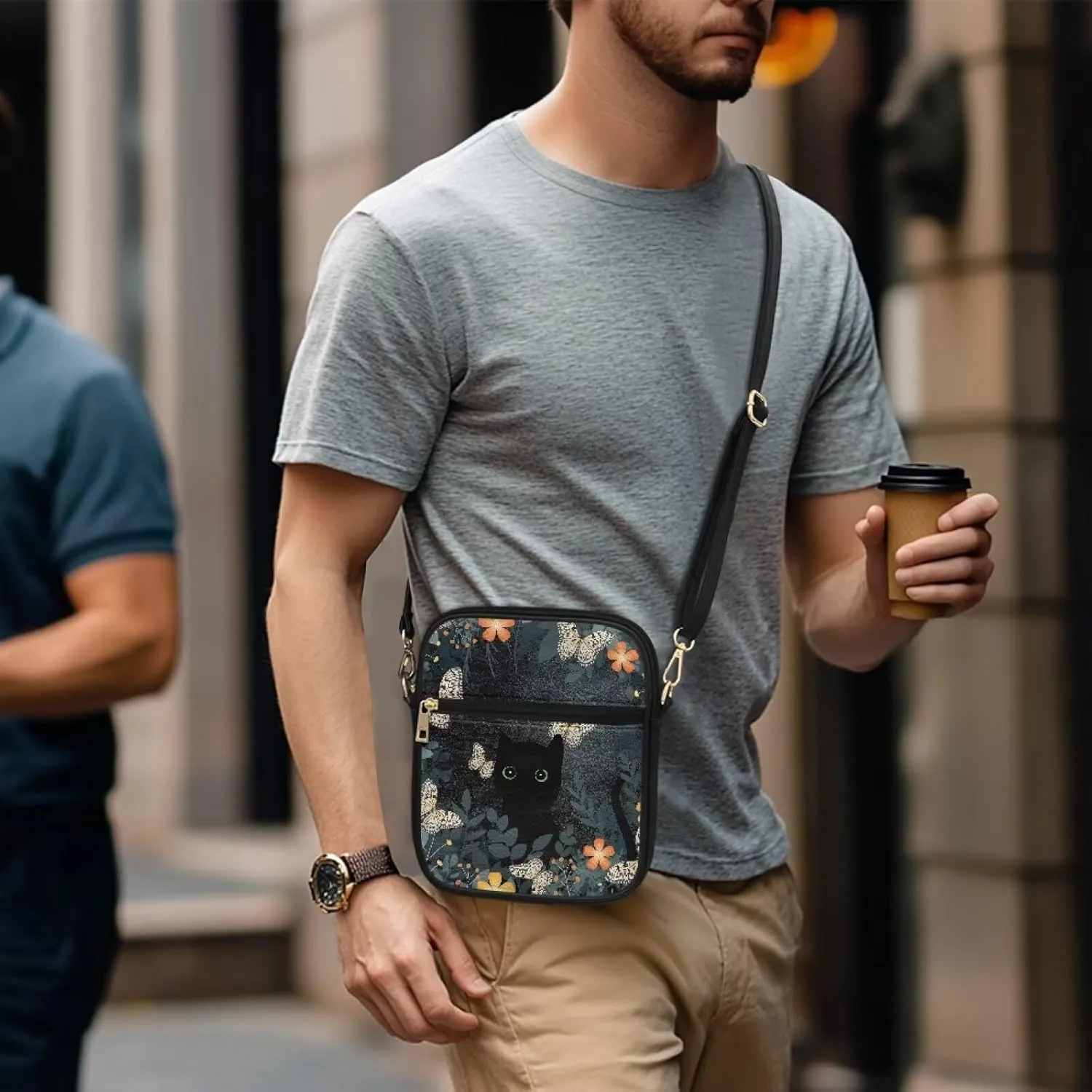 Leather Messenger Bag Womens Sling Bag Crossbody Shoulder Bags Ladies Fashion Zipper Pockets Travel Bag for Gifts