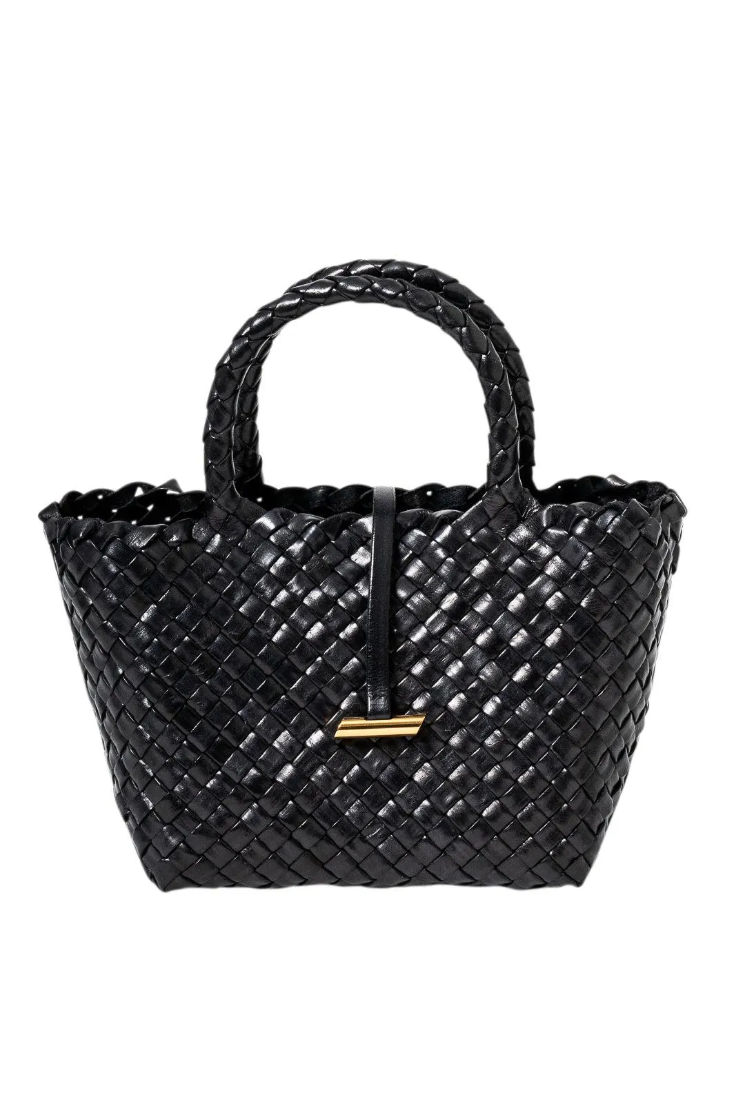 Leather Mini Basket Bag