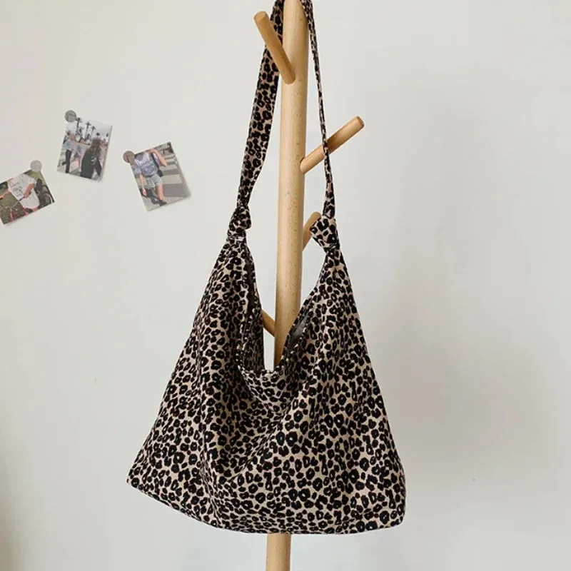 Leopard Small PU Leather Women Bucket Crossbody Bags 2024 Fall Designer Shoulder Bag Luxury Brand Ladies Handbag Lady Trend Tote