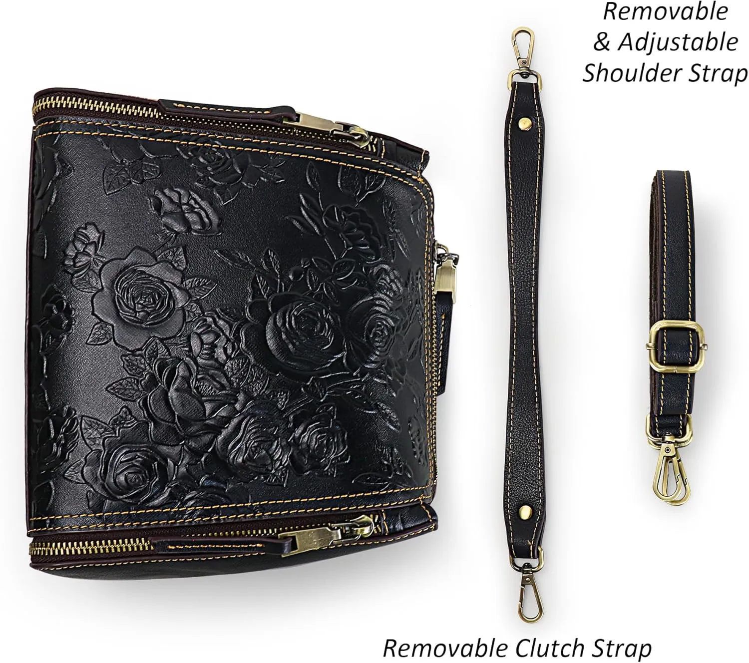 LETEULO Crossbody Bag for Women Top Handle Tote Purses Vintage Satchels Handbag