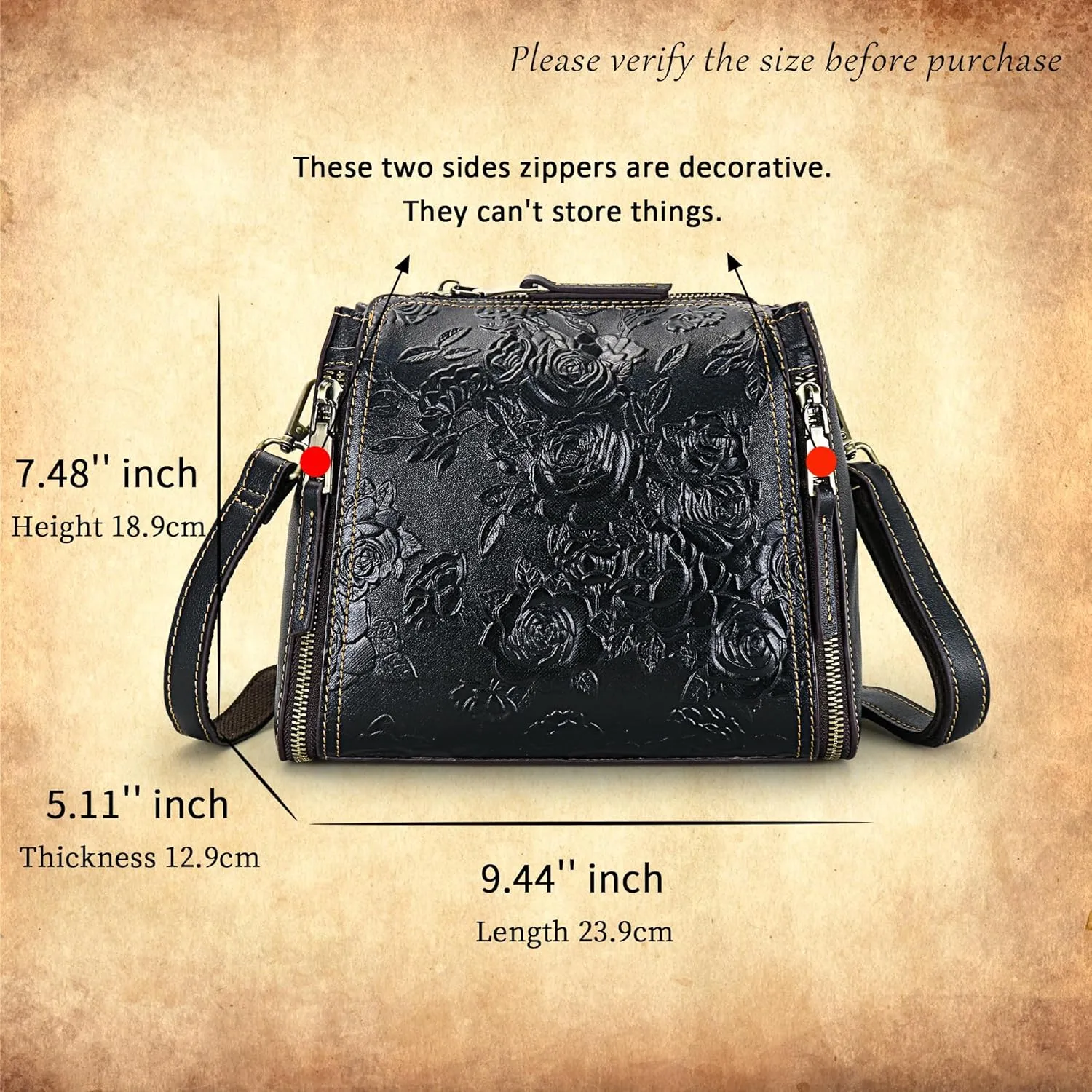 LETEULO Crossbody Bag for Women Top Handle Tote Purses Vintage Satchels Handbag