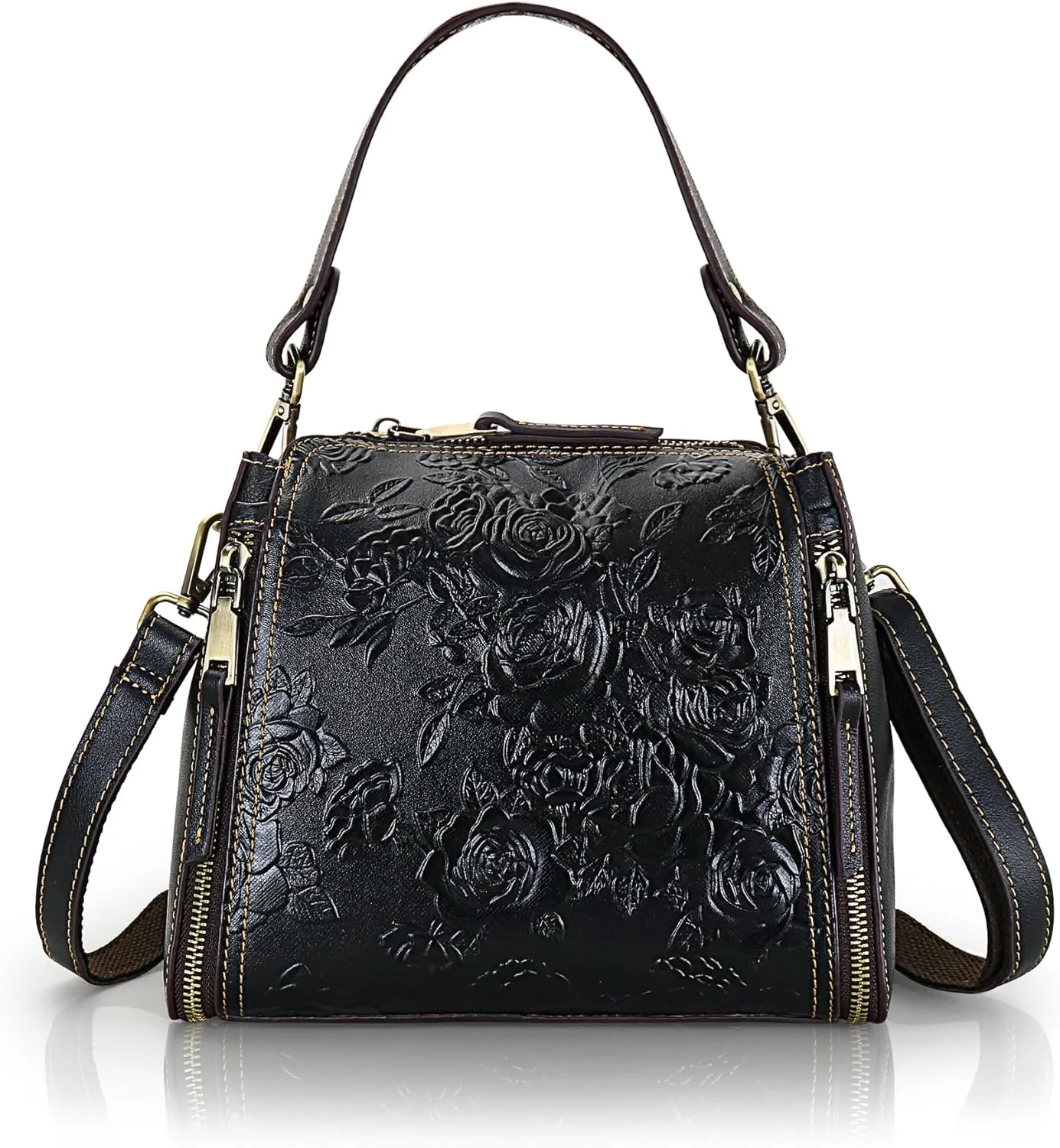 LETEULO Crossbody Bag for Women Top Handle Tote Purses Vintage Satchels Handbag