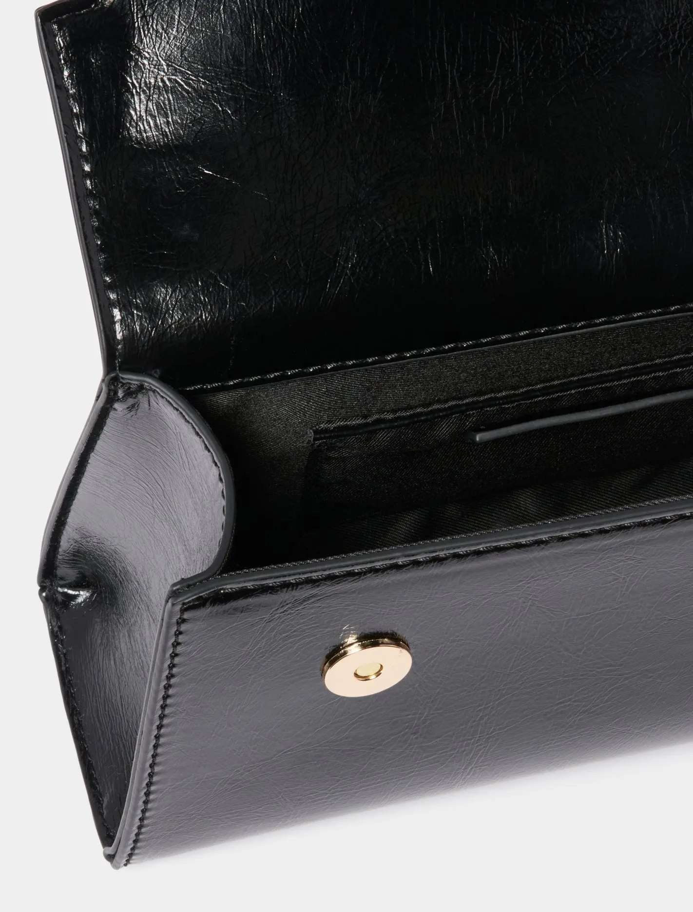 Liana Lock Detail Top Handle Bag