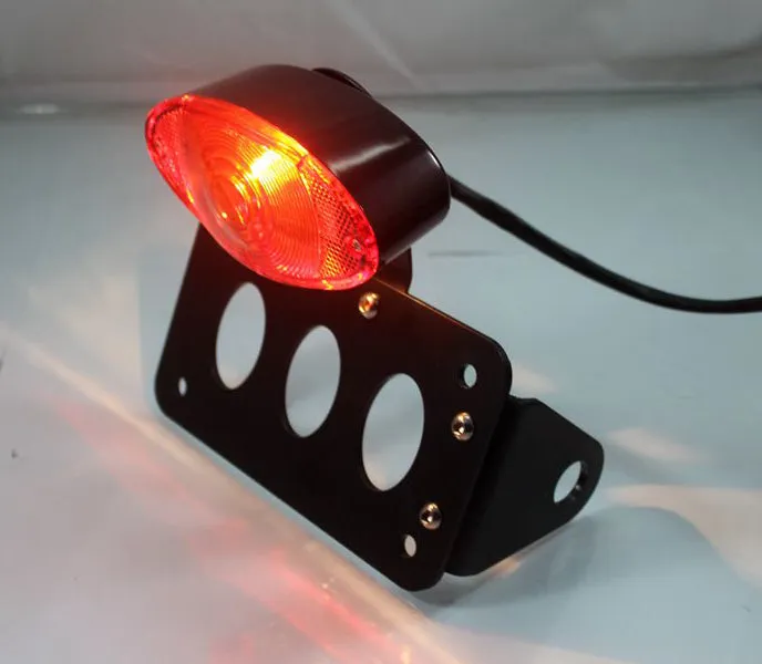 License Plate Bracket & Tail Light Fits Harley Bobber Chopper Sportster