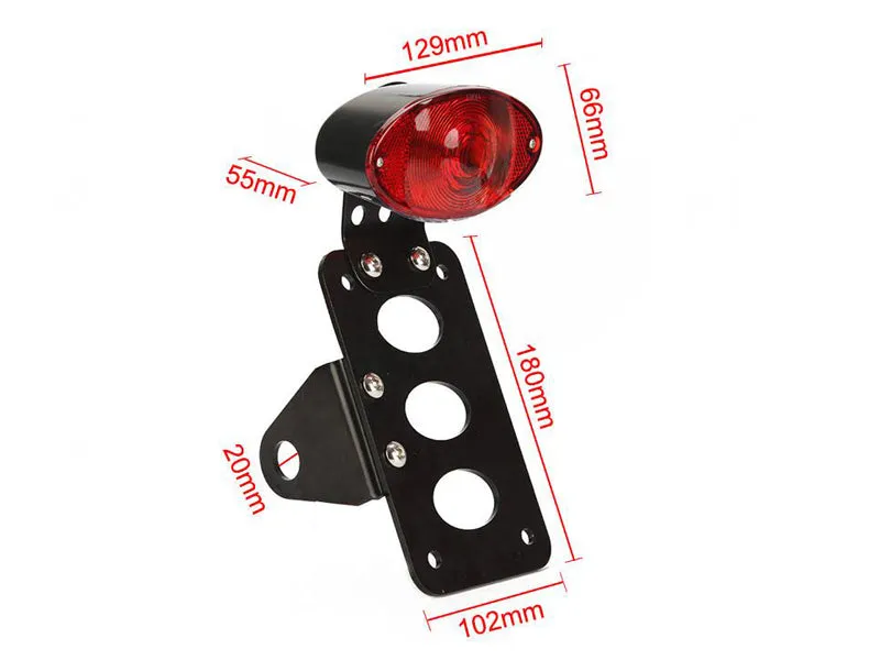 License Plate Bracket & Tail Light Fits Harley Bobber Chopper Sportster