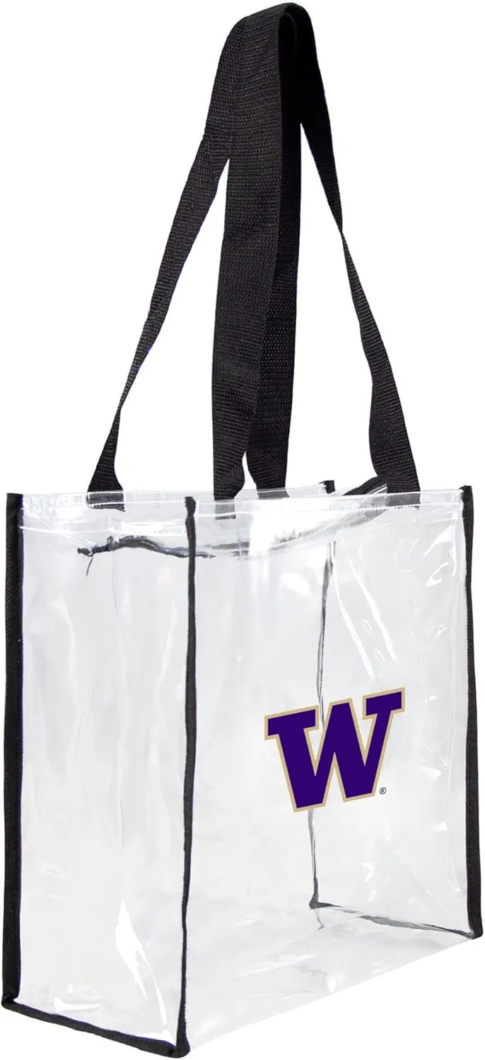 Littlearth Washington Huskies NCAA Clear Square Stadium Tote