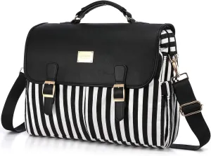 LOVEVOOK Laptop Bag for Women Large Computer Bags Cute Messenger Bag Briefcase Business Work Bags Purse, 15.6inch, Black Pro