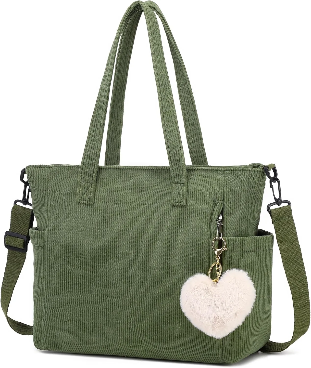 Makukke Corduroy Totes Bag Women - Shoulder Hobo Bag Handbags Crossbody Bag Big Capacity Shopping Purses