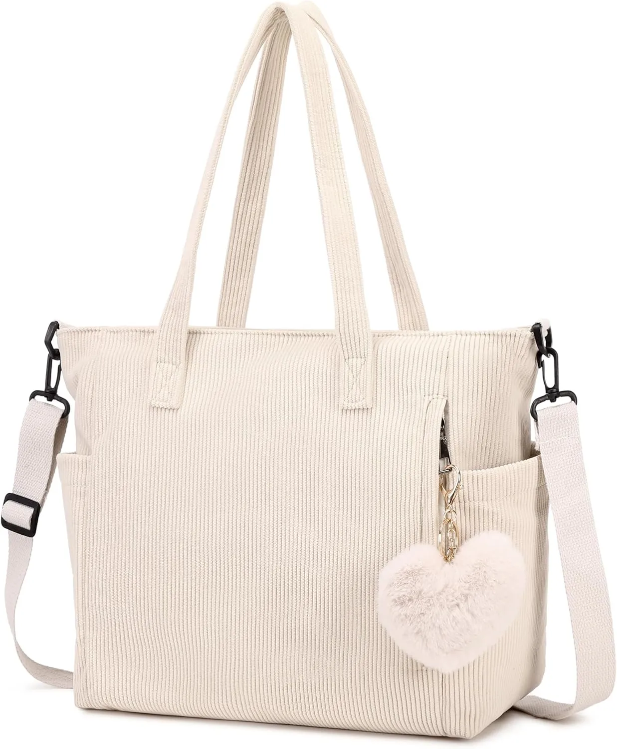 Makukke Corduroy Totes Bag Women - Shoulder Hobo Bag Handbags Crossbody Bag Big Capacity Shopping Purses
