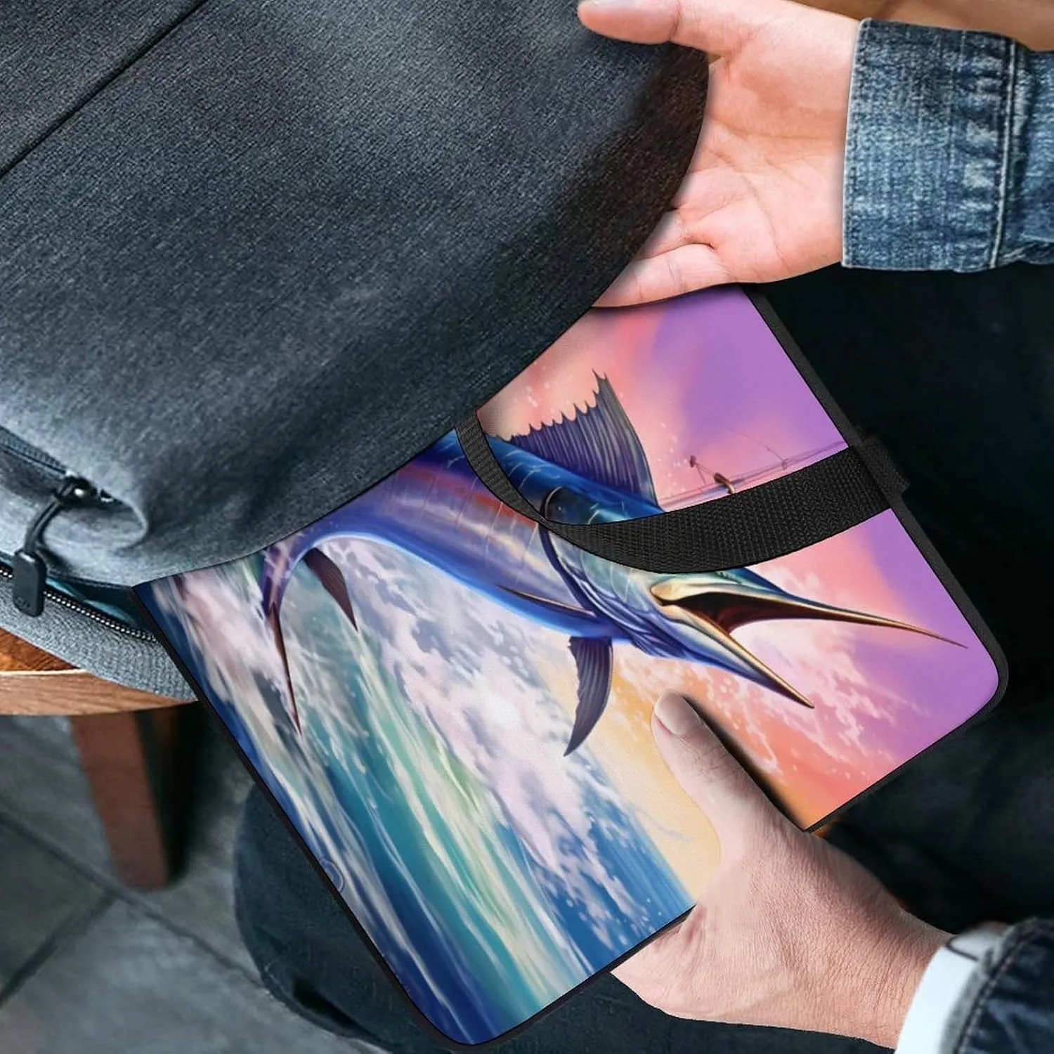 Marlin Fish Swordfish Laptop Tote Bag Computer Protective HandBag Notebook Carrying Case
