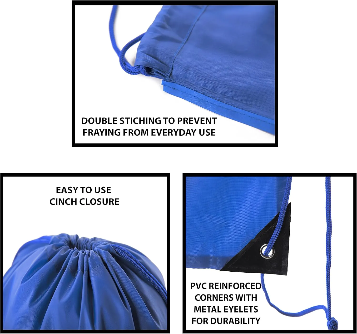 Mato & Hash Drawstring Bulk Bags Cinch Sacks Backpack Pull String Bags | 15 Colors | 1PK-100PK Available