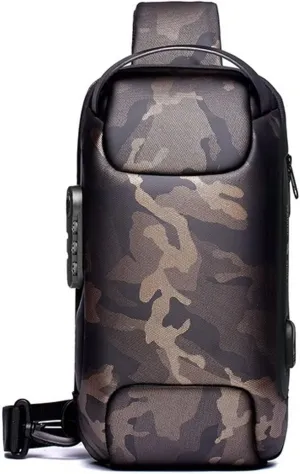 Men's Anti-theft Messenger Bag Waterproof Oxford Cloth Sports Messenger Bag Men's Chest Bag