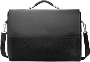 Men's Briefcase Business Men Briefcase Leather Laptop Handbag Tote Casual Man Bag for Male Shoulder Bag Male Office Messenger Bags