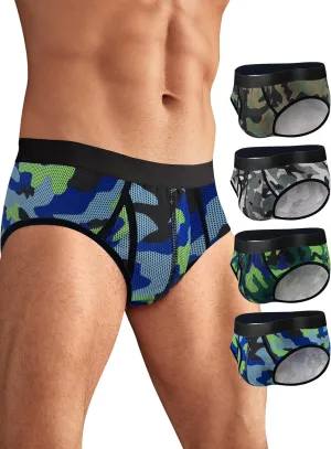 Men's Underwear Briefs Cotton for Men Soft Breathable Comfy U Pouch Brief