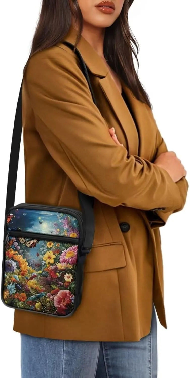 Messenger Bag for Women, Waterproof Crossbody Shoulder Bag for Men, Lightweight Sling Chest Bag