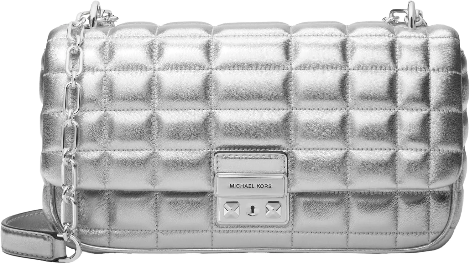 Michael Kors Tribeca Large Quilted Convertible Chain Shoulder Bag