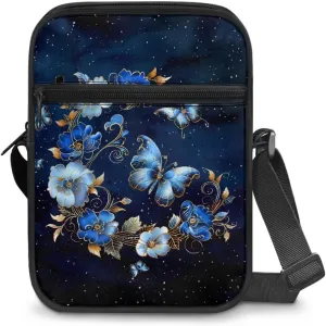 Mini Messenger Bag Small Crossbody Bags for Women Men Sling Bag Satchel Bag Shoulder Bag with Multi Pockets