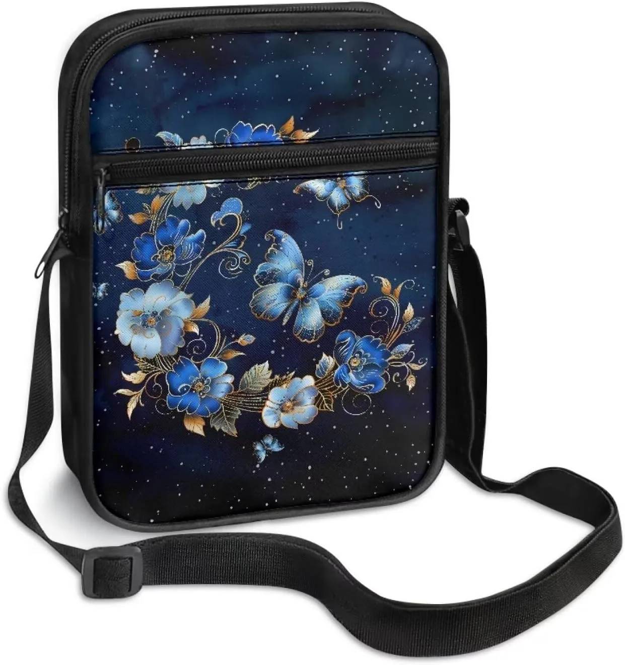 Mini Messenger Bag Small Crossbody Bags for Women Men Sling Bag Satchel Bag Shoulder Bag with Multi Pockets
