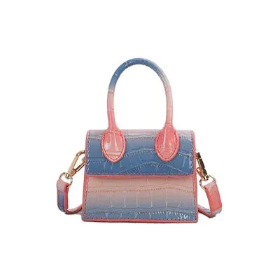 Mini Small Square bag 2021 Fashion New Quality PU Leather Women's Handbag Crocodile pattern Chain Shoulder Messenger Bags
