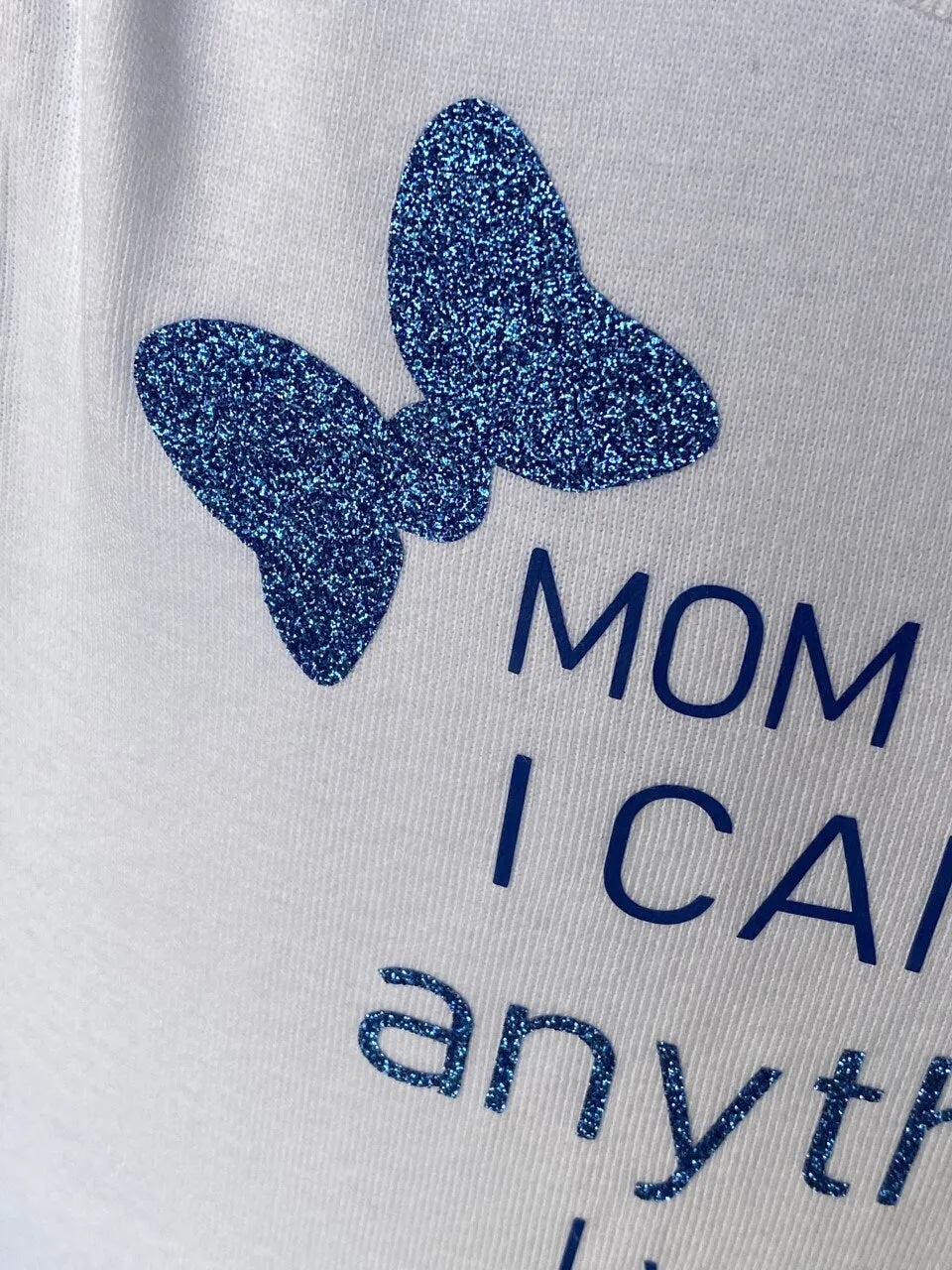 Mom says I can do anything except take off my bow / funny shirt/ funny girls shirt / funny kids shirt / funny t shirt / funny bow gift