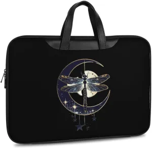 Moon Nature Insect Dragonfly Laptop Tote Bag Waterproof Computer Carrying Case Business Office Briefcase