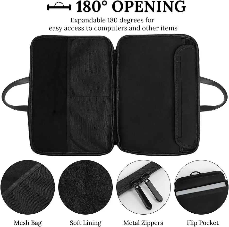 Moon Nature Insect Dragonfly Laptop Tote Bag Waterproof Computer Carrying Case Business Office Briefcase