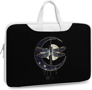 Moon Nature Insect Dragonfly Laptop Tote Bag Waterproof Computer Carrying Case Business Office Briefcase