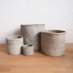 Natural Hand Woven Storage Basket | Small Pebble