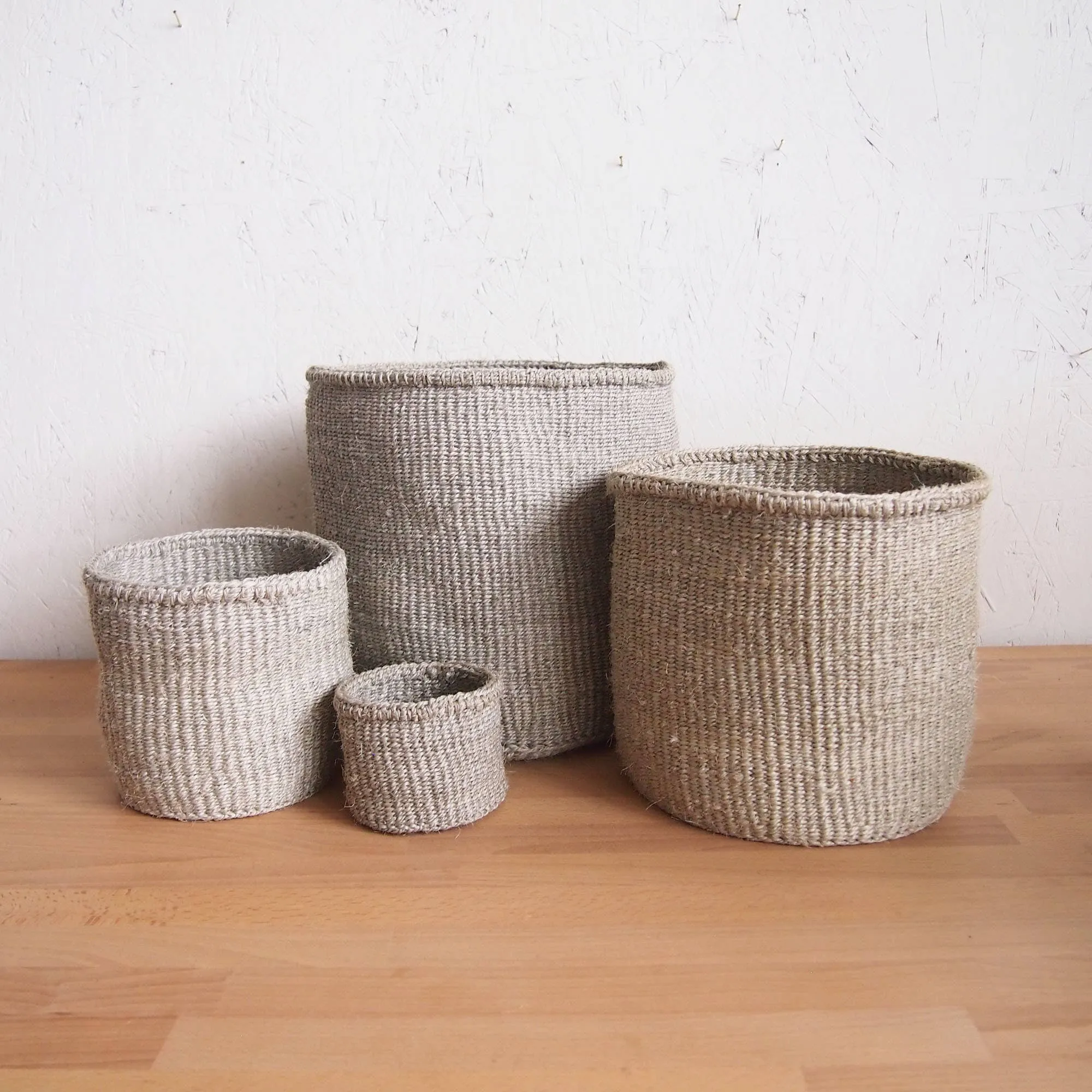 Natural Hand Woven Storage Basket | Small Pebble