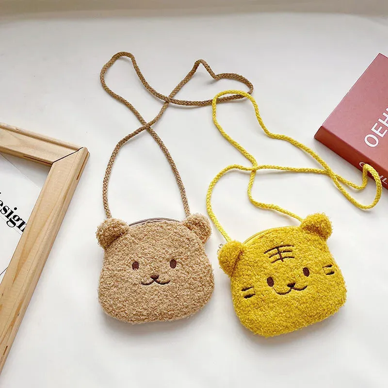 New Cartoon Rabbit Bear Kids Shoulder Bags Outdoor Leisure Children Shoulder Messenger Bag Boys Girls Zipper Pack