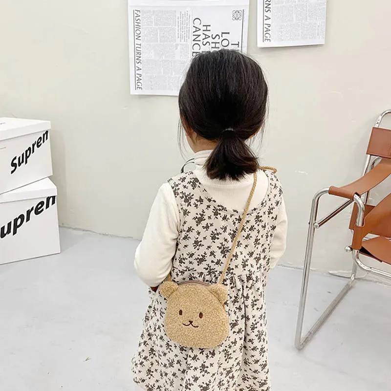 New Cartoon Rabbit Bear Kids Shoulder Bags Outdoor Leisure Children Shoulder Messenger Bag Boys Girls Zipper Pack