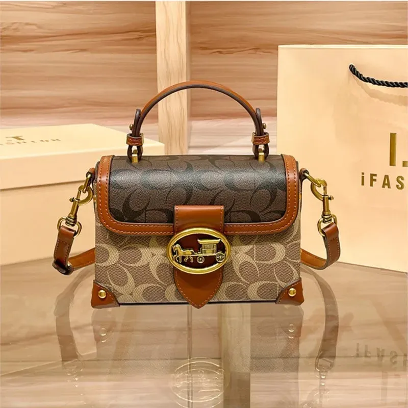 New minimalist and fashionable small , high-end carriage box bag