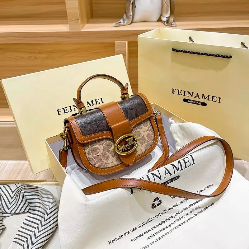 New minimalist and fashionable small , high-end carriage box bag