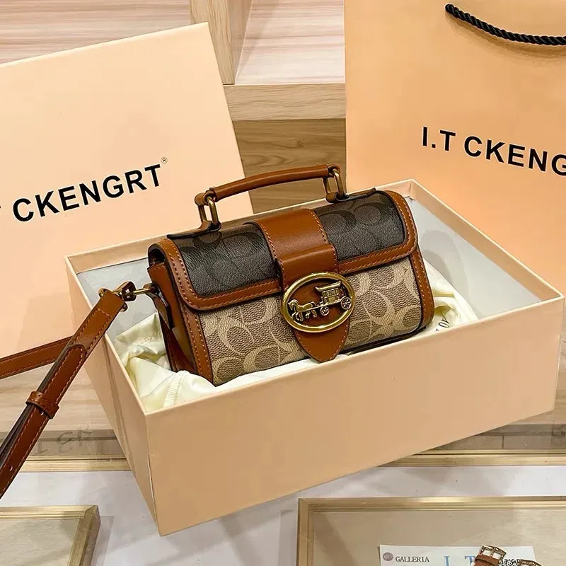 New minimalist and fashionable small , high-end carriage box bag