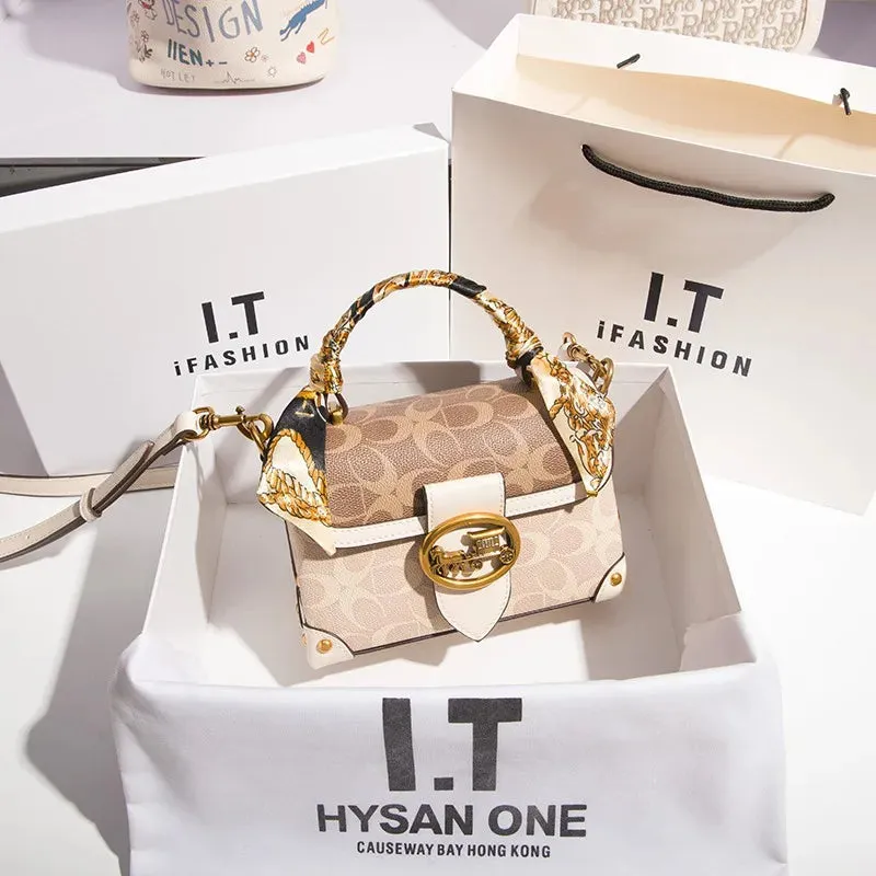 New minimalist and fashionable small , high-end carriage box bag