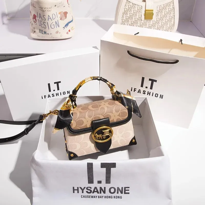 New minimalist and fashionable small , high-end carriage box bag