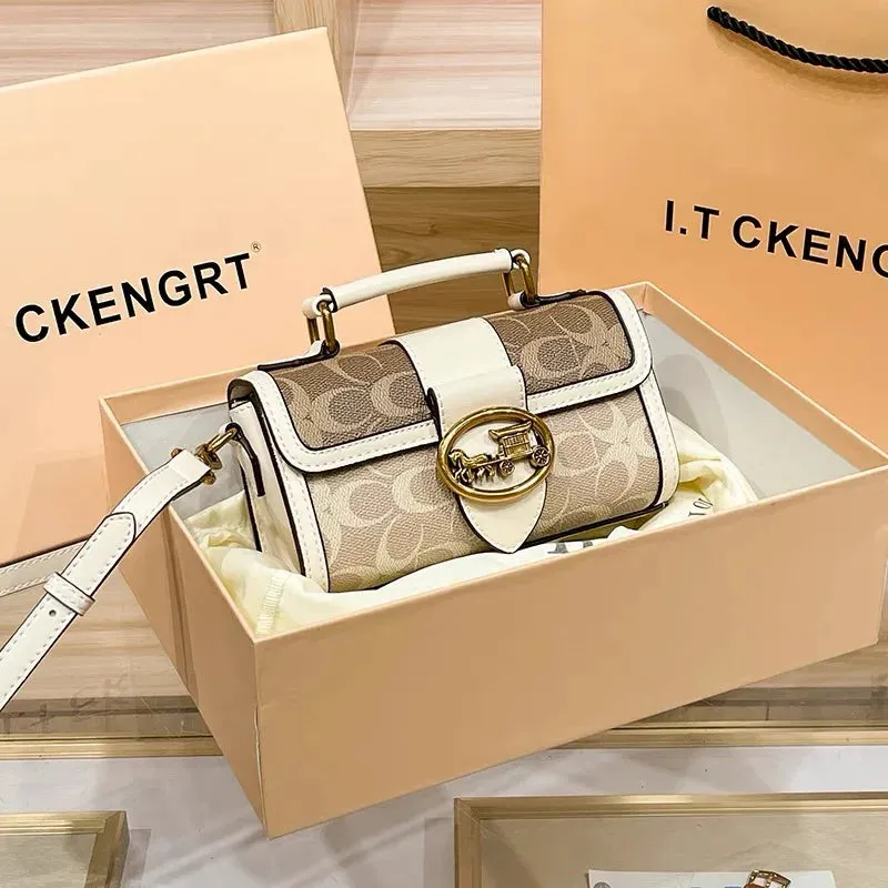 New minimalist and fashionable small , high-end carriage box bag