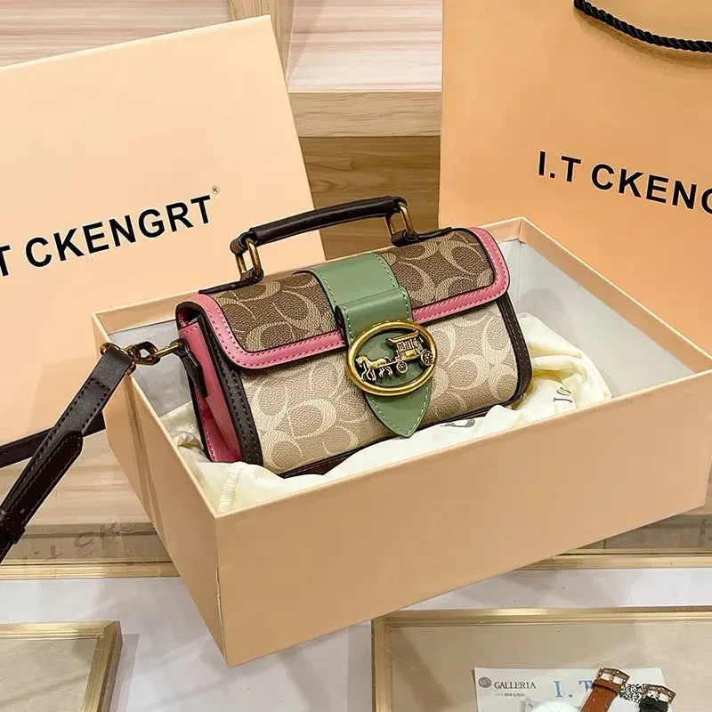 New minimalist and fashionable small , high-end carriage box bag