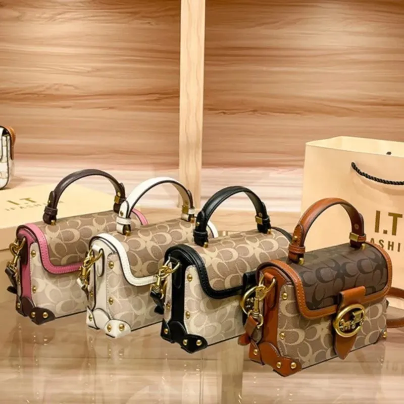 New minimalist and fashionable small , high-end carriage box bag