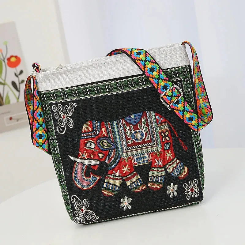 New Retro Large Capacity Crossbody Bag