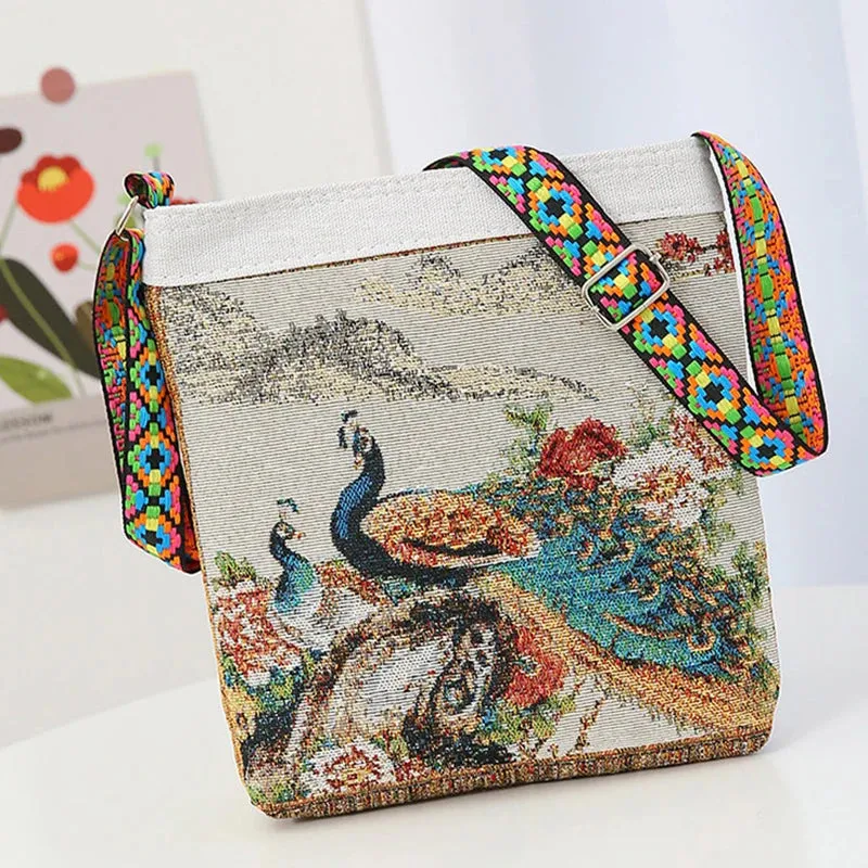 New Retro Large Capacity Crossbody Bag