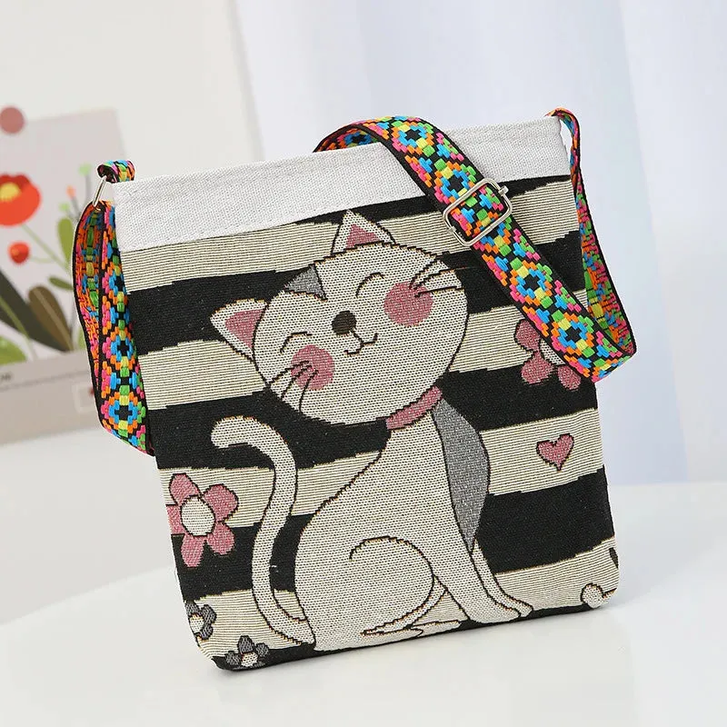New Retro Large Capacity Crossbody Bag