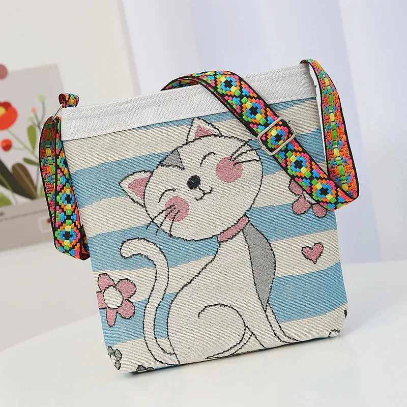 New Retro Large Capacity Crossbody Bag